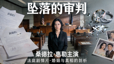 《坠落的审判》电影海报 - 桑德拉·惠勒主演的法庭剧情片，婚姻与真相的剖析